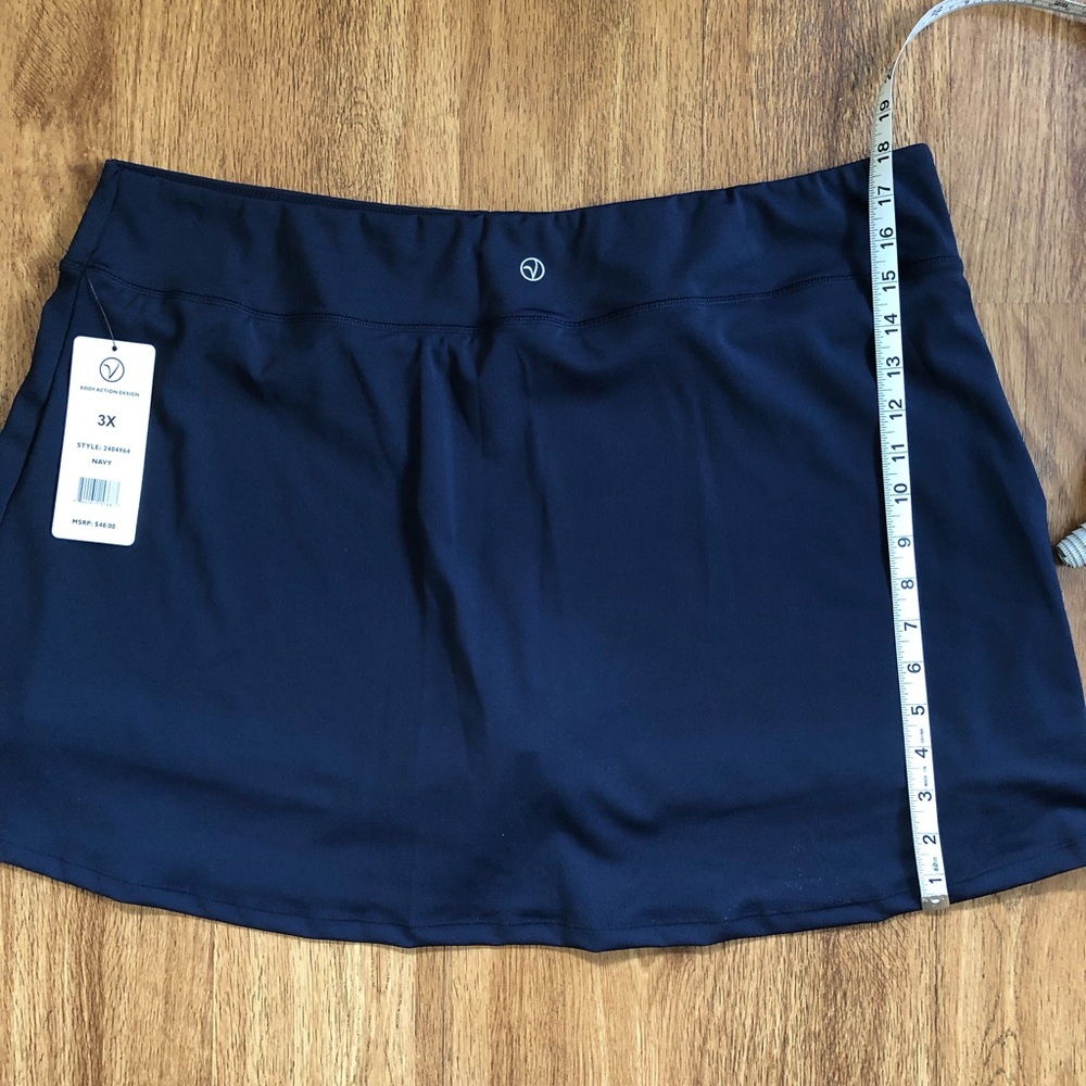 NWT VOGO Athletica Women’s Plus Size Skort Navy size 3X - Picture 10 of 11